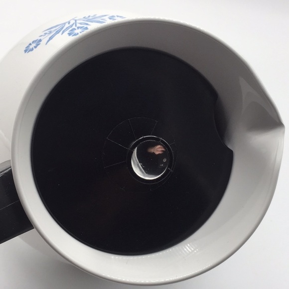 Vintage Corning Ware Blue Cornflower 6 Cup Teapot White with Lid - Picture 10 of 12